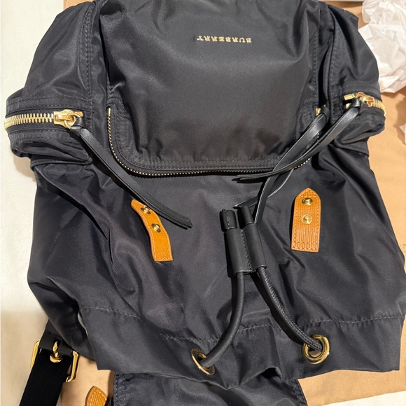 Burberry Large Nylon Rucksack with gold toned hardware - Picture 11 of 12